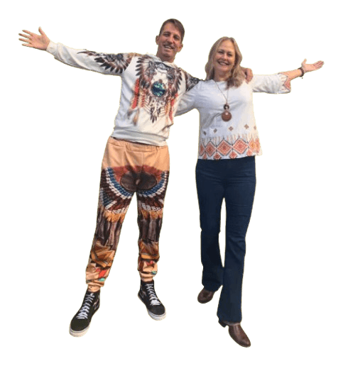 Cristiano Moro e Sabine Hartfelder, canalizadores